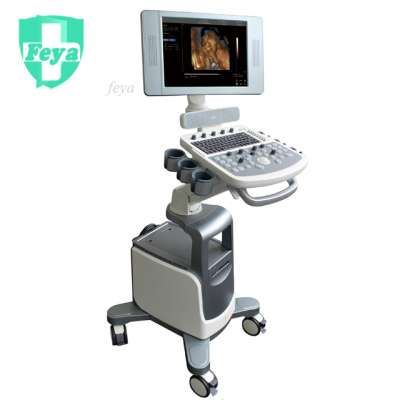 FY-QBit7VET Animal Use General Trolley Type 15" LED Screen Rotating Color Doppler Ultrasound Machine