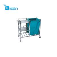 BS-C67 Hospital Stainless Steel Trolley/Cart for Medical Waste Collection