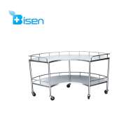 BS-C73 Stainless Steel Medical Fanshaped Trolley/Instrument Table for Hospital Operation